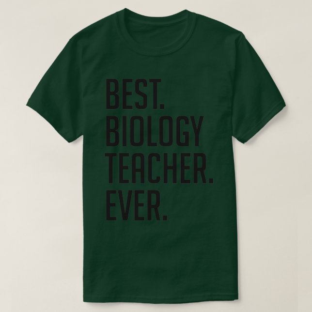 Camiseta Mejor Profesor de Biología Día 14 (Diseño del anverso)