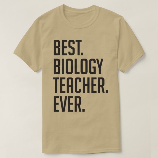 Camiseta Mejor Profesor de Biología Día 20 (Diseño del anverso)
