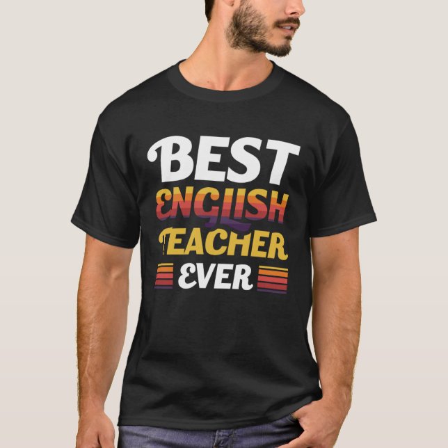 Camiseta Mejor profesor de inglés de la historia (Anverso)