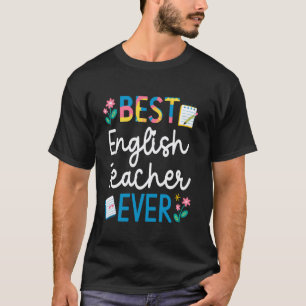 Camiseta Mejor profesor de inglés de todos los tiempos, enc