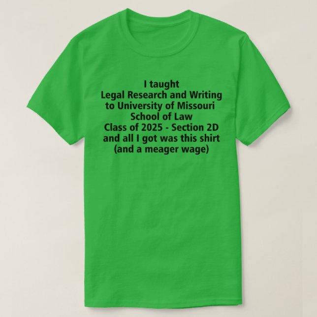 Camiseta Mejor profesor de LRW (Diseño del anverso)