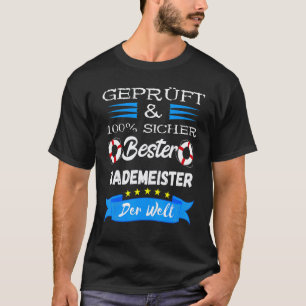 Camiseta Mejor profesor de natación Bademeister piscina Re