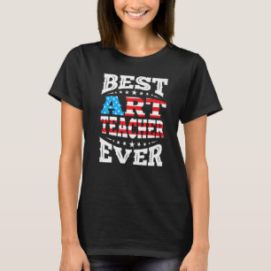 Camiseta Mejor Profesor Del 4 De Julio Eeuu Estadounidense