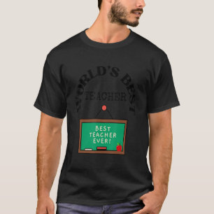 Camiseta Mejor profesor del mundo, regalo para profesor