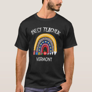 Camiseta Mejor Profesor En Vermont Apreciación De Maestros