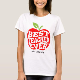 Camiseta Mejor Profesor Personalizado De La Historia