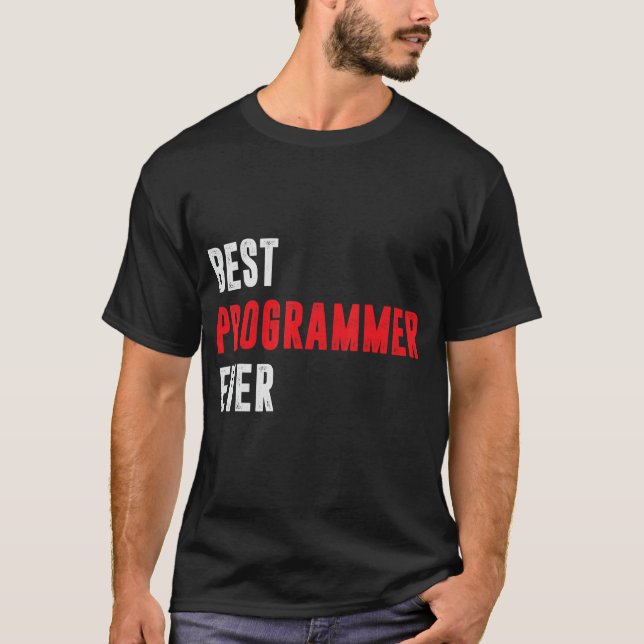 Camiseta Mejor Programación De Codificación De Programador (Anverso)