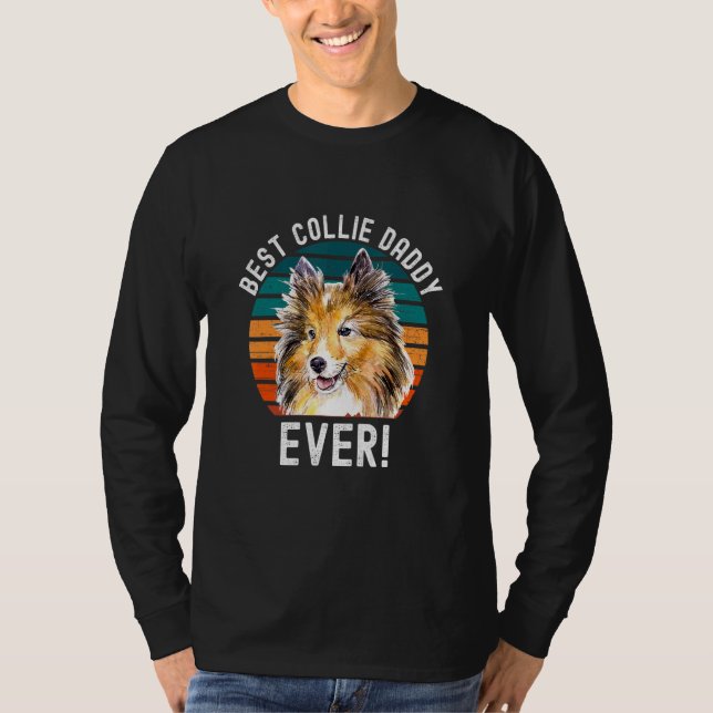 Camiseta Mejor propietario de Mascota de perro de Collie Da (Anverso)