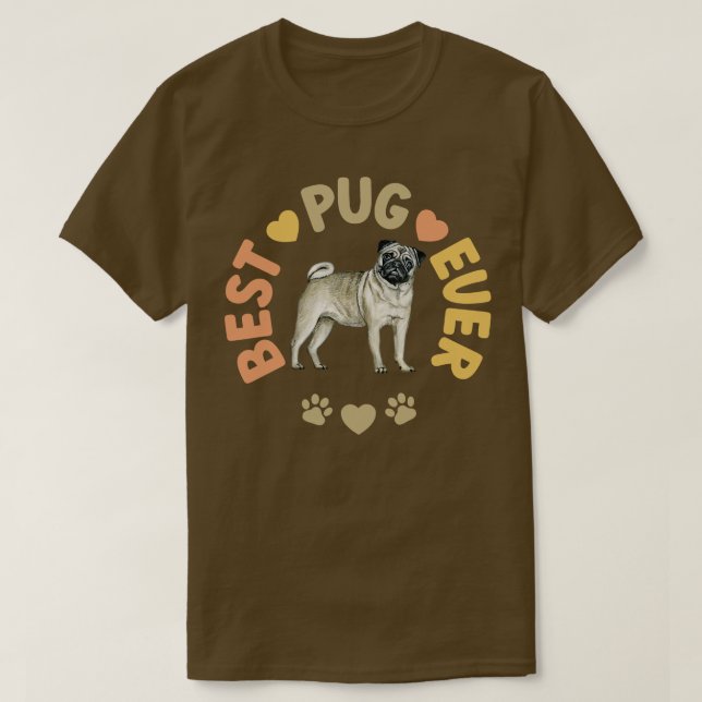 Camiseta Mejor Pug Ever (Diseño del anverso)