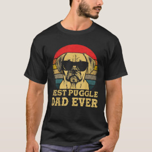 Camiseta Mejor Puggle Dad Ever Dog Amantes Retro Vintage