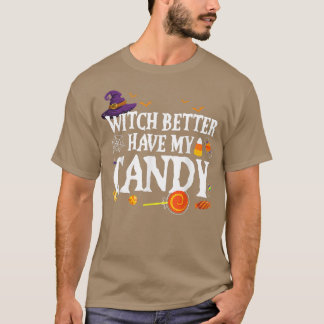 Camiseta Mejor Que La Bruja Tenga Mi Halloween De Velas Par