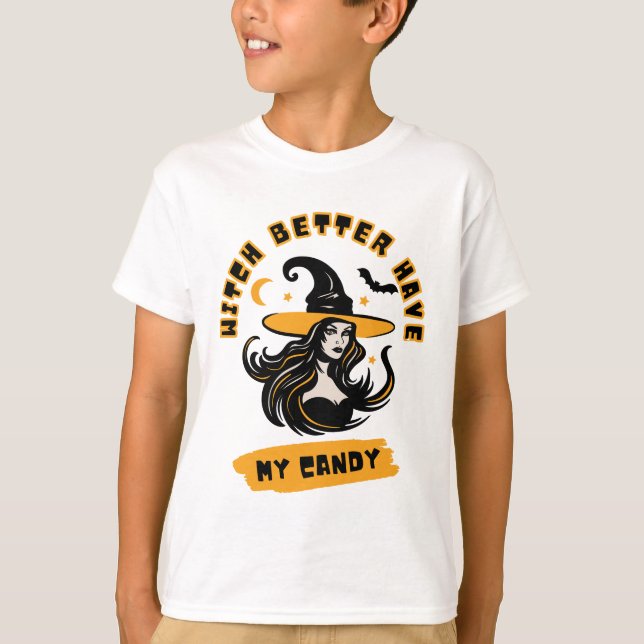 Camiseta ¡Mejor Que La Bruja Tenga Mi Vela! Witch Halloween (Anverso)