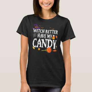 Camiseta Mejor Que Mi Candy Halloween Para Los Hombres Muje