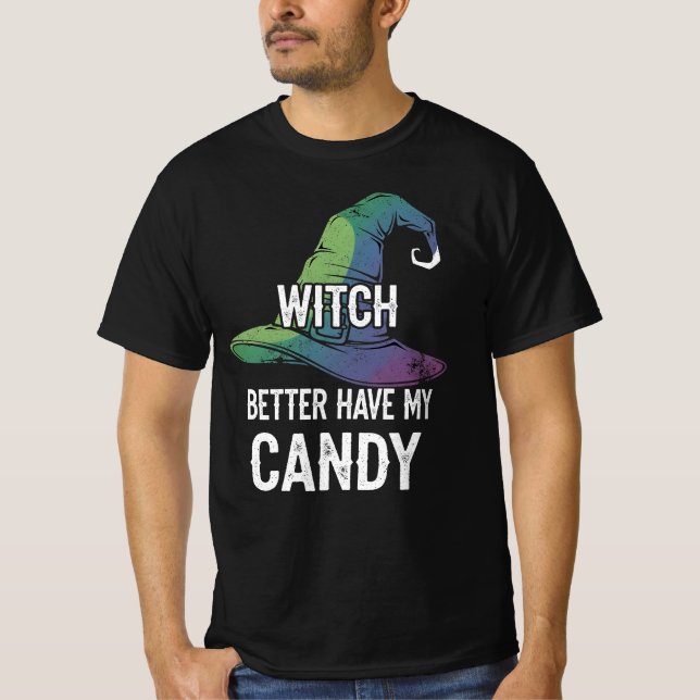 Camiseta Mejor que tenga mi dulzura Halloween Design (Anverso)