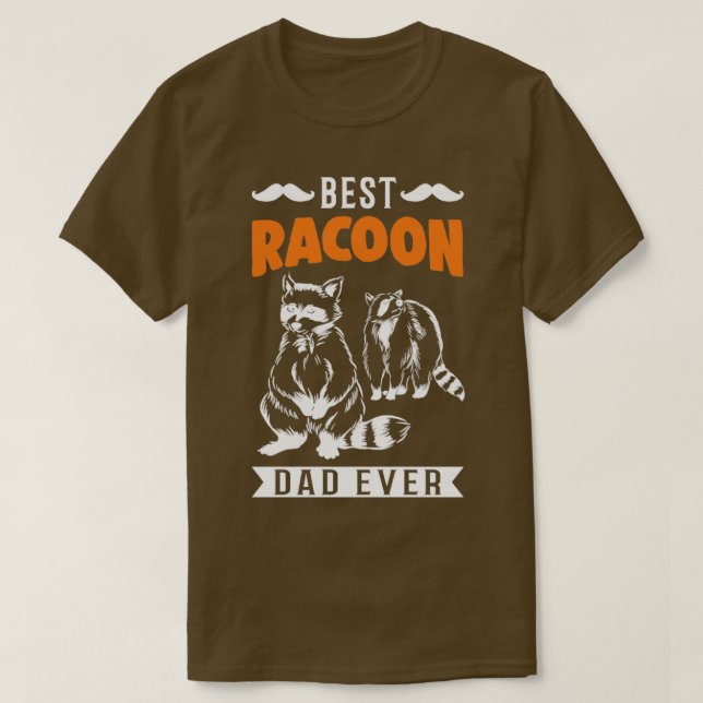 Camiseta Mejor Racoon Dad Ever Raccoon (Diseño del anverso)