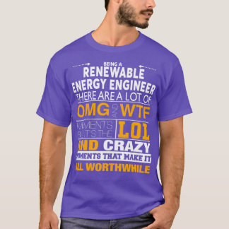 CAMISETA MEJOR RECOPILACIÓN DE INGENIEROS DE ENERGÍA RENOVA