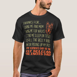Camiseta Mejor regalo belga del Día del Padre en Malinois