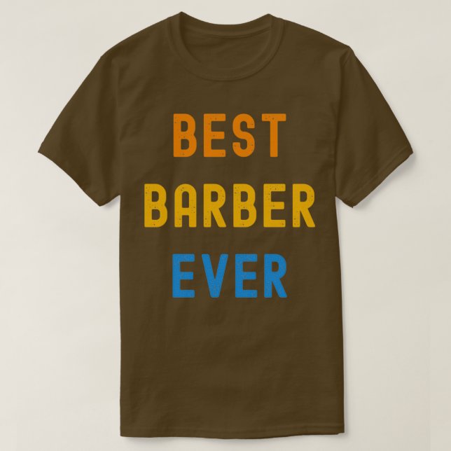 Camiseta Mejor Regalo De Apreciación De Barber Para Barber (Diseño del anverso)