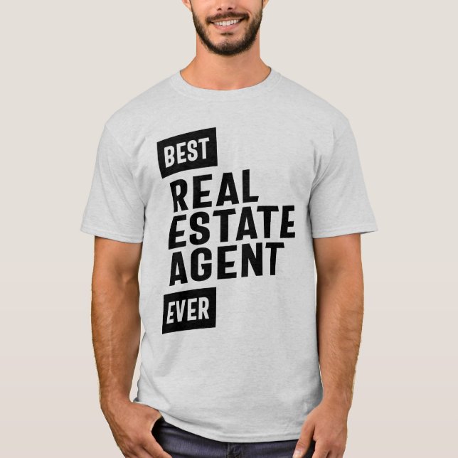 Camiseta Mejor regalo de cargo de agente inmobiliario (Anverso)