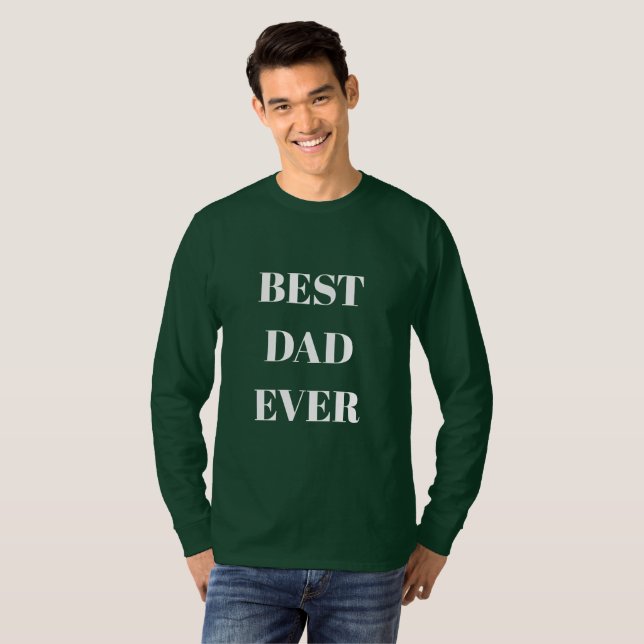 Camiseta Mejor Regalo de cumpleaños de papá jamás padre Gre (Anverso completo)