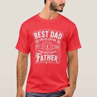 Camiseta Mejor Regalo de Edición Limitada para Papá Vintage