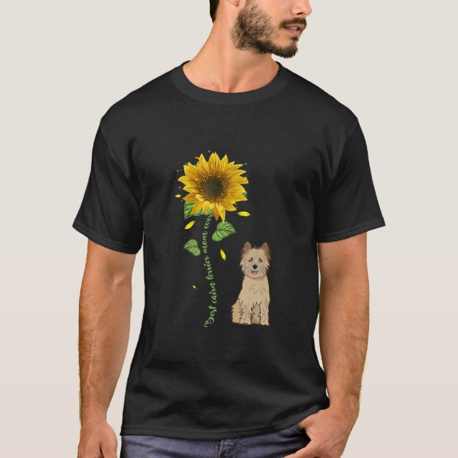 Camiseta Mejor Regalo de Girasol para la Madre Terrier de C (Anverso)