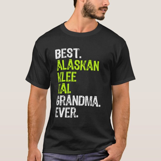 Camiseta Mejor regalo de la abuela de perro de Alaskan Klee (Anverso)
