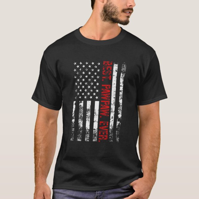 Camiseta Mejor Regalo De La Bandera De Pawpaw De Estados Un (Anverso)