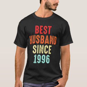 Camiseta Mejor regalo de marido desde 1996 Groom matrimonia