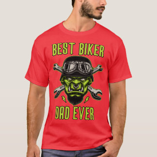 Camiseta Mejor regalo de moto para papá en bicicleta de sie