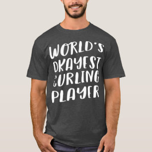 Camiseta Mejor regalo del jugador de curling más divertido 