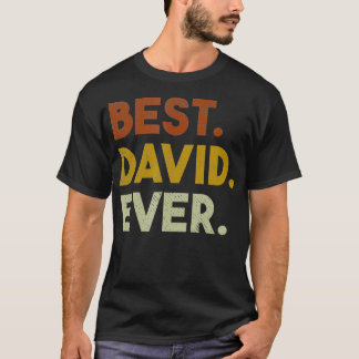 Camiseta Mejor regalo divertido para David 
