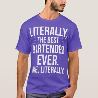 Camiseta Mejor Regalo Gracioso De Apreciación De Bartender
