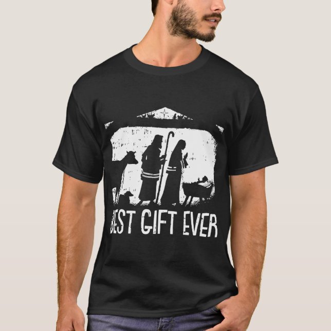 Camiseta Mejor regalo Navidades de la historia Guay Jesús N (Anverso)