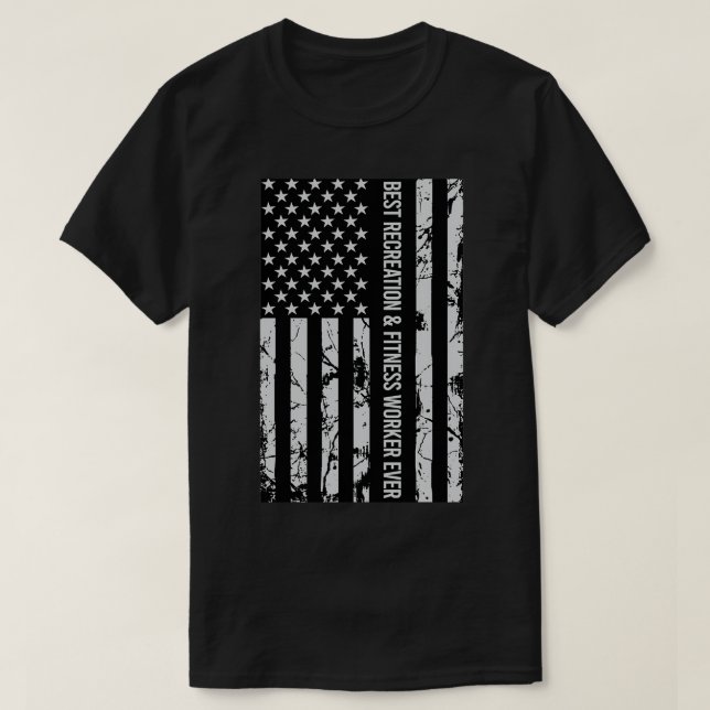 Camiseta MEJOR regalo para el trabajador de recreación y fi (Diseño del anverso)