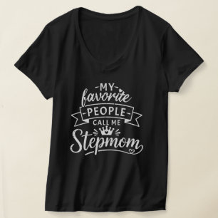 Camiseta Mejor regalo para madrastra de familia combinada c
