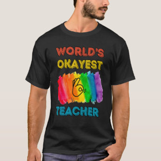 Camiseta Mejor regalo para Math Histo del Maestro Okayer de