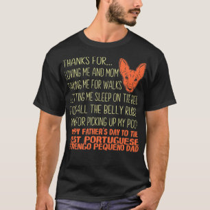 Camiseta Mejor regalo portugués del Día del Padre Podengo