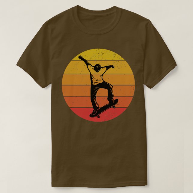 Camiseta Mejor regalo retro de patinaje para patinaje (Diseño del anverso)