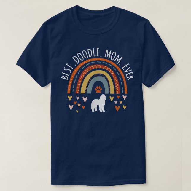 Camiseta Mejor Regalos De Arcoiris Para Goldendoodl (Diseño del anverso)