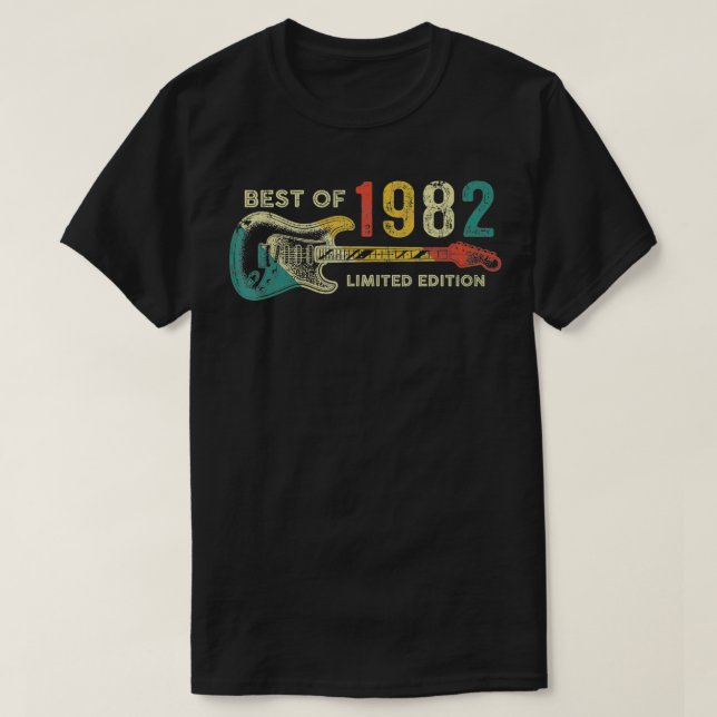 Camiseta Mejor Regalos de Cumpleaños de 1982 Jugador de Gui (Diseño del anverso)