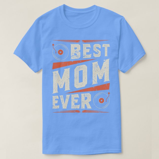 Camiseta Mejor registro de mamá de vinilo (Diseño del anverso)