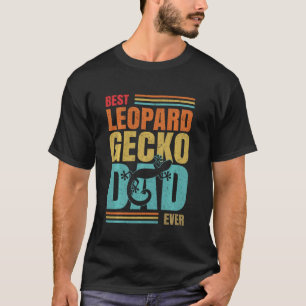 Camiseta Mejor Reptile Gecko Leopard Dad