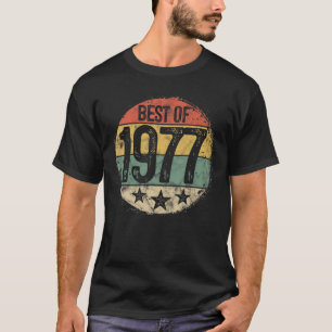 Camiseta Mejor Retro Circular De 1977 44º Cumpleaños 44 Año