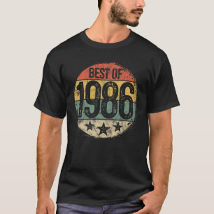 Camiseta Mejor Retro Circular De 1986 35º Cumpleaños 35 Año