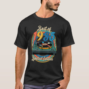 Camiseta Mejor Retro De 1985 Vinil Record Player 37th Birth