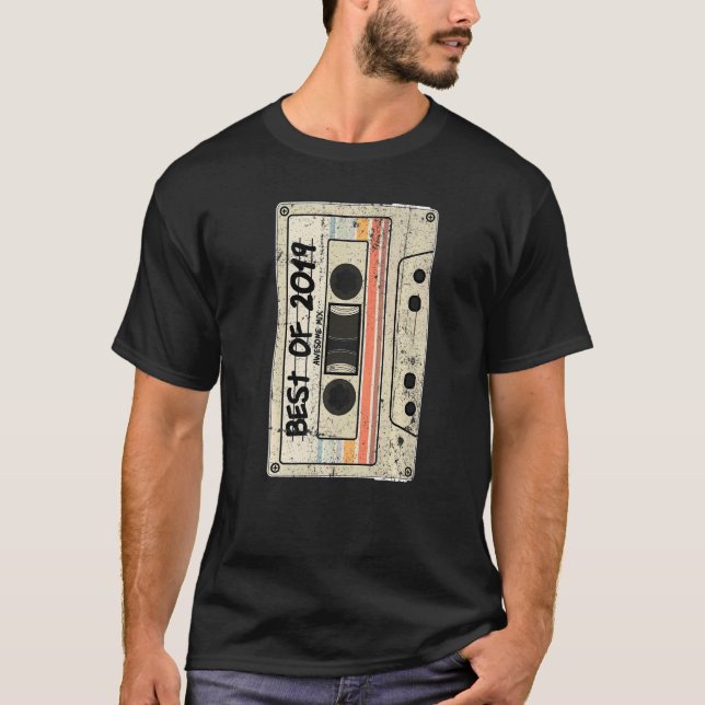 Camiseta Mejor Retro de Cinta Cassette de 2019 (Anverso)