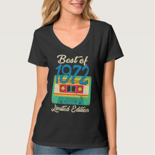Camiseta Mejor Retro De La Cinta Cassette 1972 50º Cumpleañ