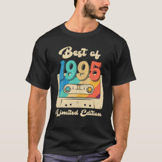 Camiseta Mejor Retro De La Cinta Cassette 1995 27º Cumpleañ