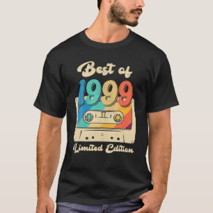 Camiseta Mejor Retro De La Cinta Cassette 1999 23º Cumpleañ
